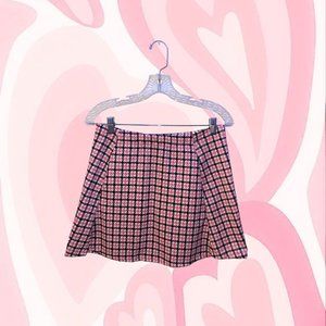 Pink Plaid Skirt